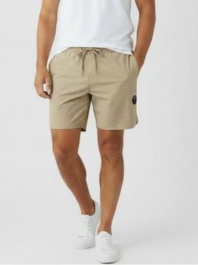 Vissla Breakers 16.5" Ecolastic Volley Shorts - Khaki